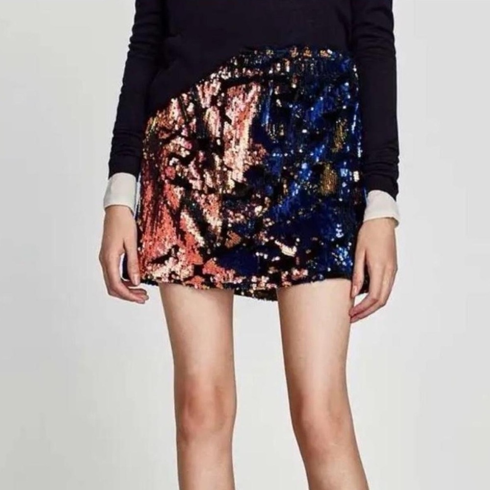 Zara Sequin Skirt